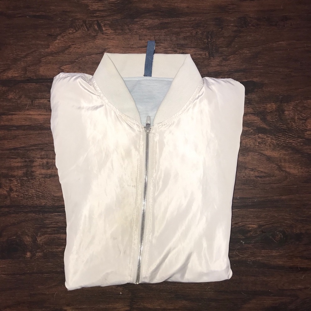 Zara man bomber jacket cream - Picture 2 of 6